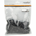 Rocstor M5 x 12mm - Rack Screws and Cage Nuts - 100 Pack, Black