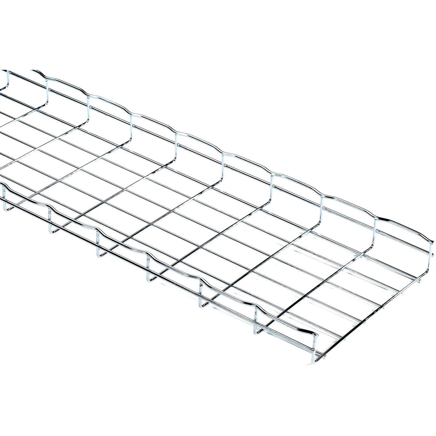 Black Box Basket Tray Section - 2"H x 10'L x 12"W, Steel, 3-Pack