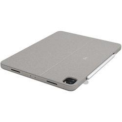 Logitech Combo Touch Keyboard/Cover Case for 11" Apple iPad Pro (3rd Generation), iPad Pro (2nd Generation), iPad Pro Tablet - Sand
