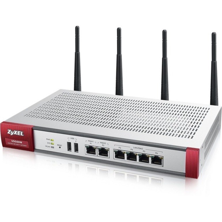 ZYXEL ZyWALL USG60W Network Security/Firewall Appliance
