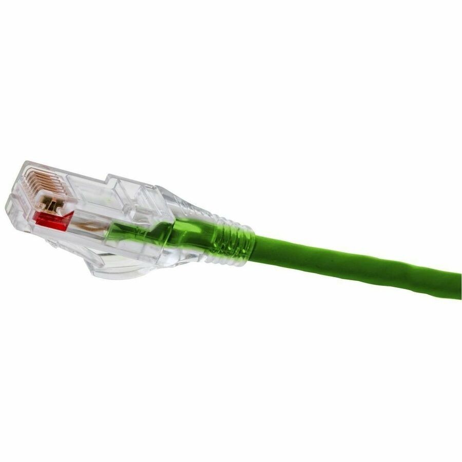 Hubbell Premise Wiring Patch Cord, NEXTSPEED, Category 6, Low Diameter 28 AWG, Green, 5 Foot