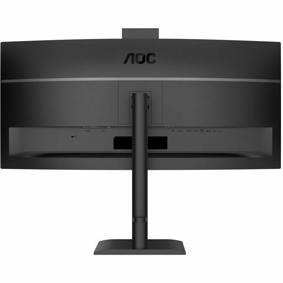 AOC CU34E4CW 34" Class Webcam UW-QHD Curved Screen LED Monitor - 21:9 - Textured Black