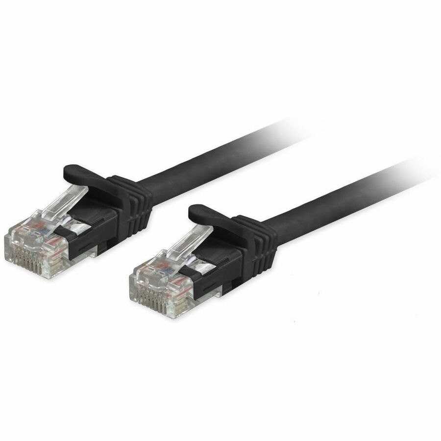 Comprehensive Cat6a Unshielded (UTP) Snagless Ethernet Patch Cable Black 7ft