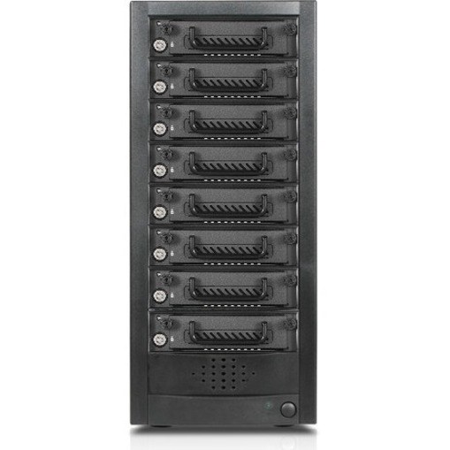RAIDage JAGE9BT8HD-TG Drive Enclosure 12Gb/s SAS, SATA/600 - Mini-SAS HD Host Interface Tower - Black