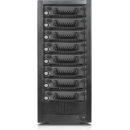 RAIDage JAGE9BT8HD-TG Drive Enclosure 12Gb/s SAS, SATA/600 - Mini-SAS HD Host Interface Tower - Black