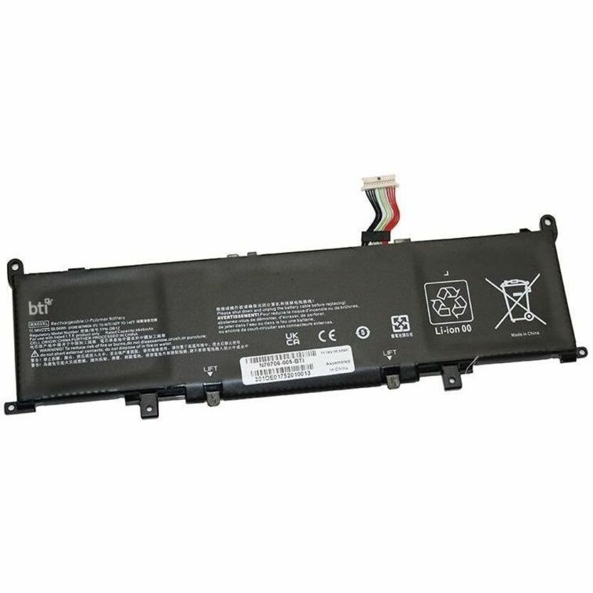 BTI N70706-005-BTI 3-CELL 11.58V LI-ION NOTEBOOK BATTERY N70706-005, RX03XL, TPN-DB1Z, N69453-271, HSTNN-WB0H