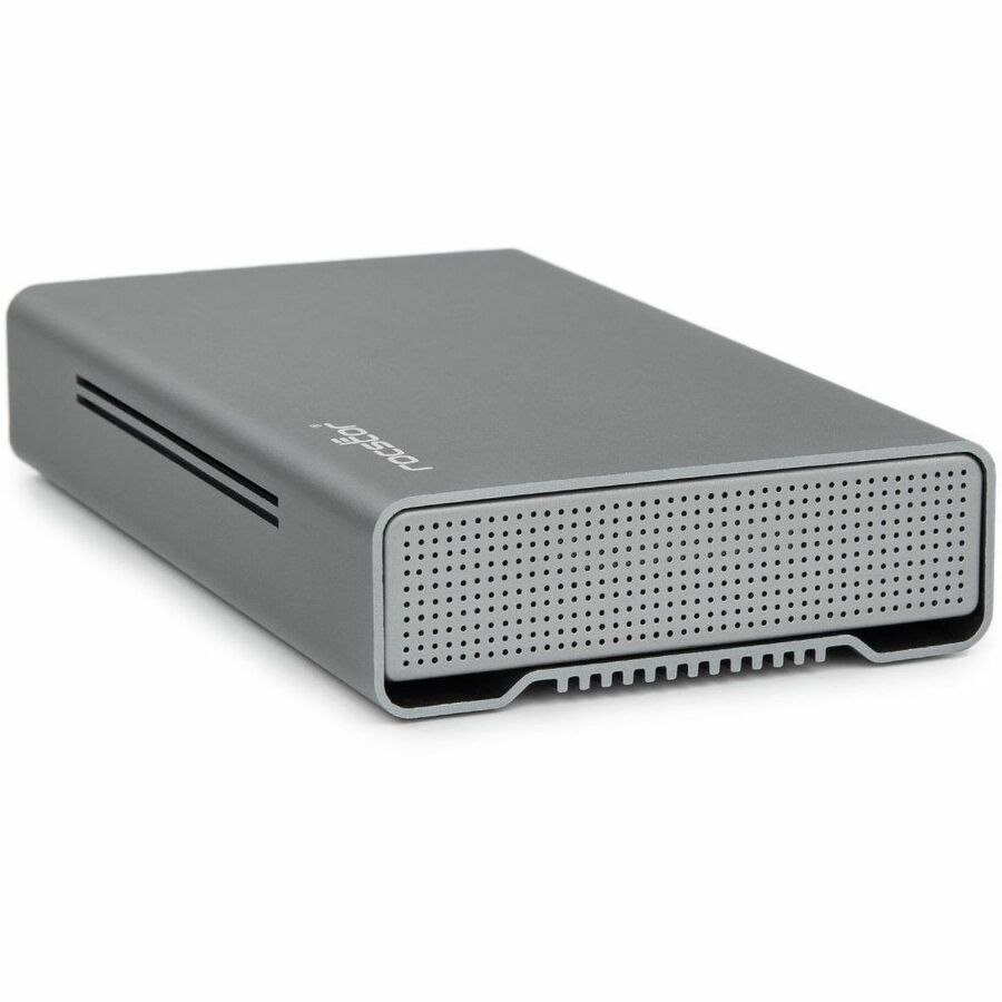 Rocstor Rocpro D90 22 TB Desktop Rugged Hard Drive - 3.5" External - SATA (SATA/600) - Aluminum Gray