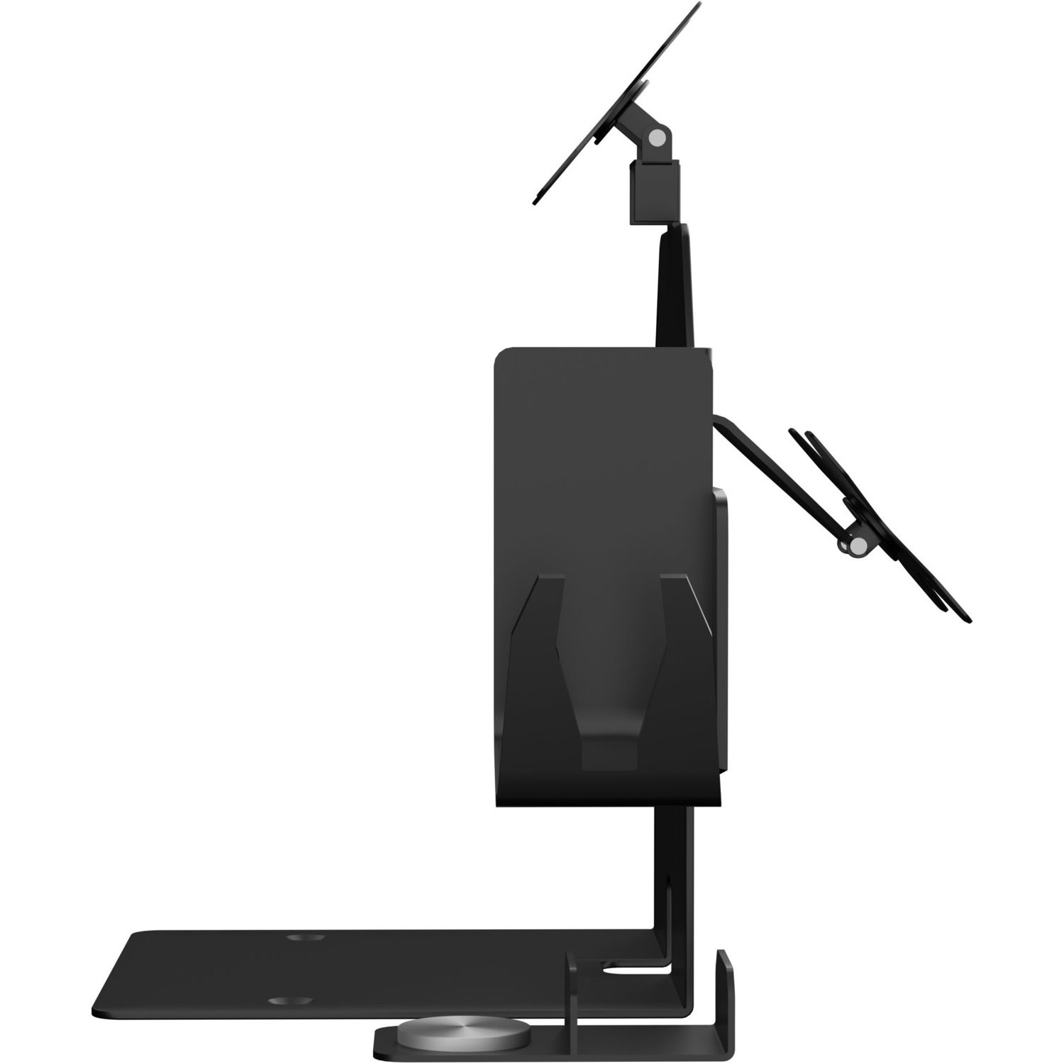 CTA Digital VESA Dual Plate POS Station with Printer Stand, Magnetic Scanner Holder, Card Reader Holder