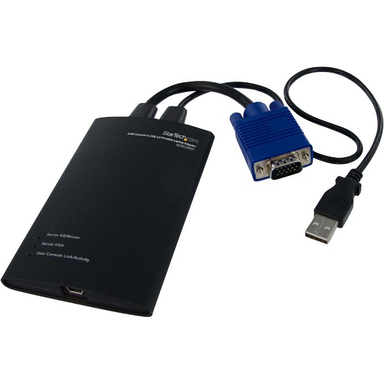 StarTech.com KVM Console to USB 2.0 Portable Laptop Crash Cart Adapter - Notebook Netbook Crash cart adapter - Compact - KVM to USB Notebook Portable KVM Console