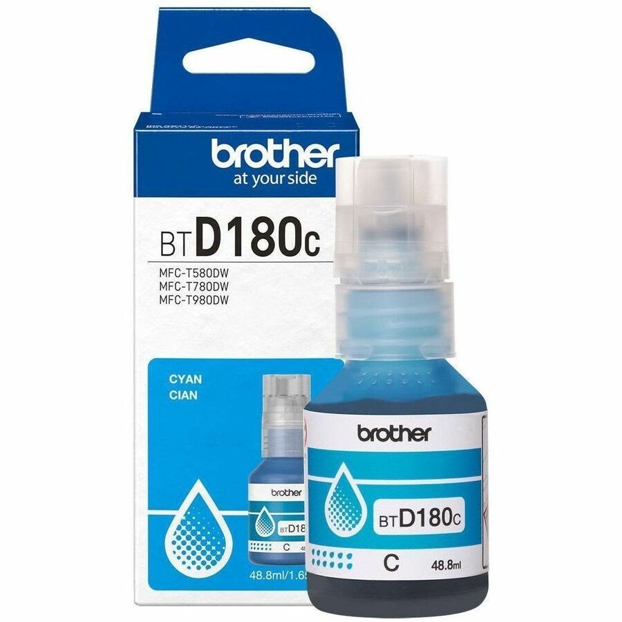 Brother Genuine BTD180C High Yield Cyan Ink Bottle
