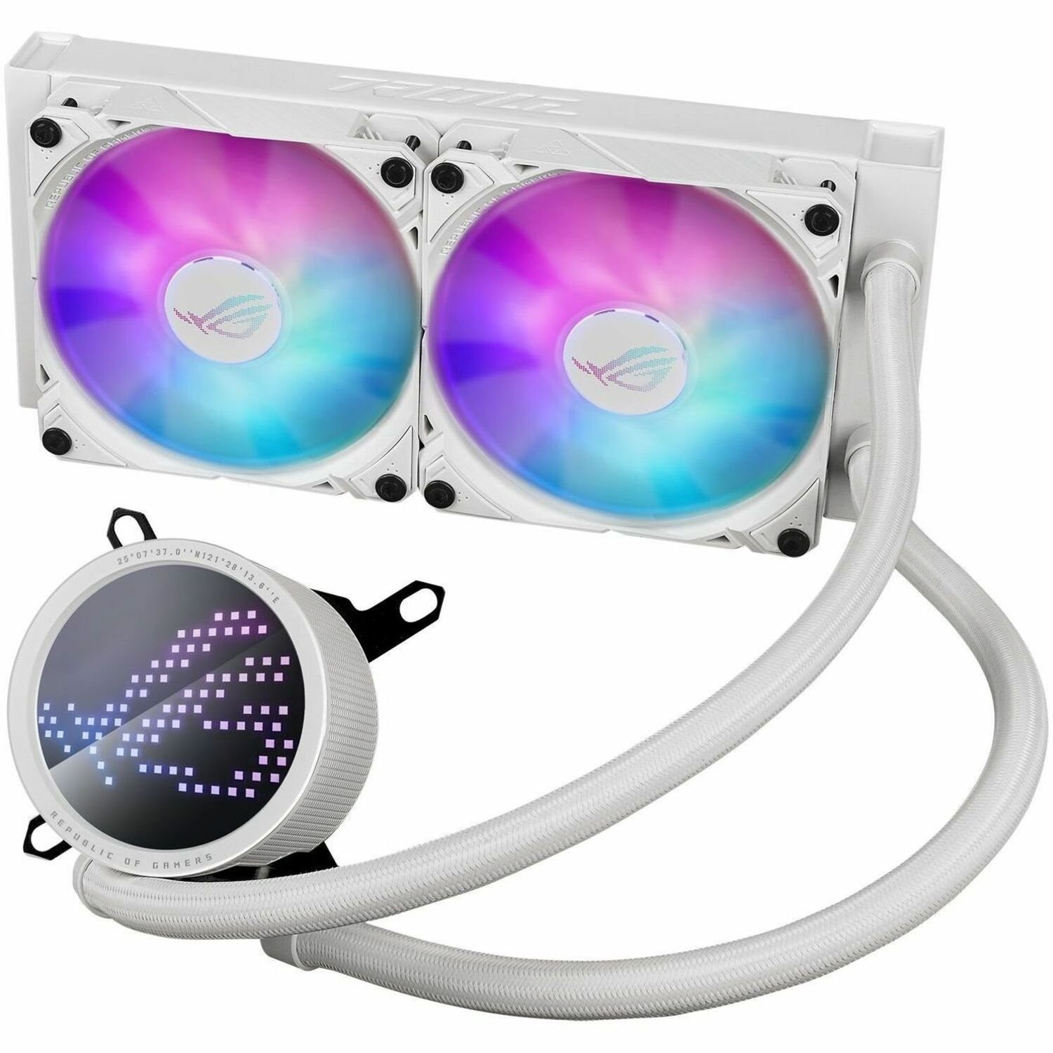 Asus ROG Ryuo III 240 ARGB White Edition 1 Cooling Fan/Radiator/Water Block/Pump - Processor