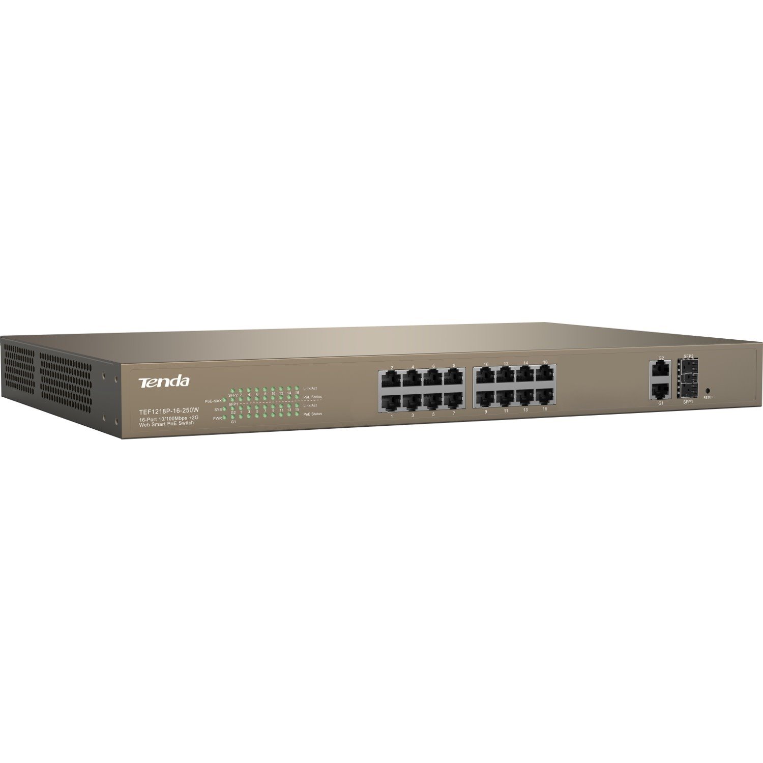 Tenda TEF1218P-16-250W 16 Ports Manageable Ethernet Switch