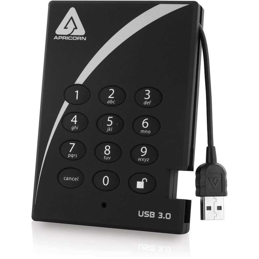 Apricorn Aegis Padlock A25-3PL256-S4000 4 TB Solid State Drive - External