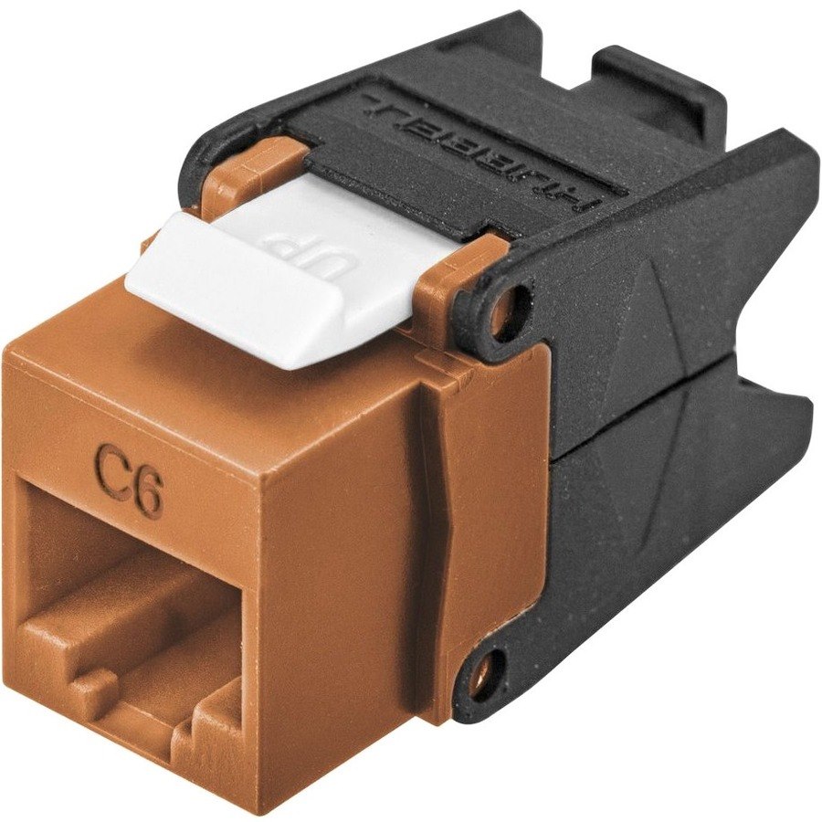 Hubbell Category 6 Jack with Cobra-Lock Termination