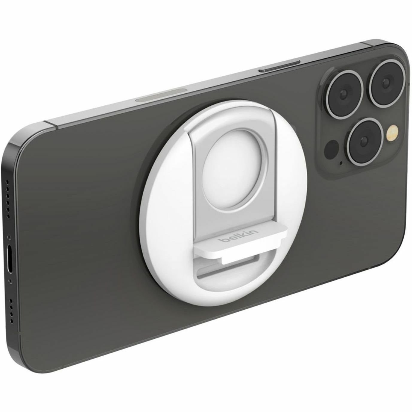 Belkin Mounting Bracket for iPhone 13, iPhone 13 mini, iPhone 13 Pro, iPhone 13 Pro Max, iPhone 12, iPhone 12 mini, iPhone 12 Pro, iPhone 12 Pro Max, iPhone 14, iPhone 14 Plus, iPhone 14 Pro Max, ... - White - Landscape/Portrait