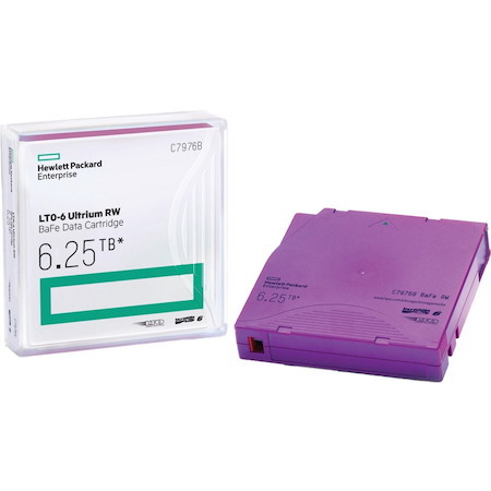 HPE LTO-6 Ultrium 6.25TB BaFe RW Data Cartridge