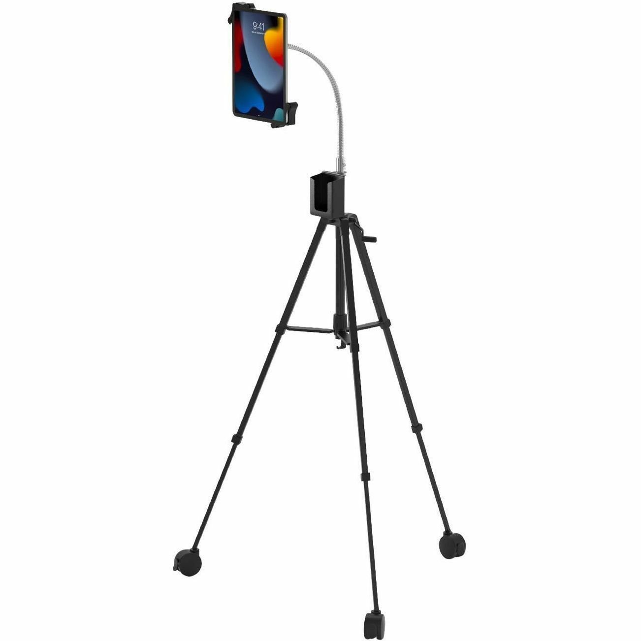 CTA Digital Rolling Tripod Floor Stand for 7-13" Tablets