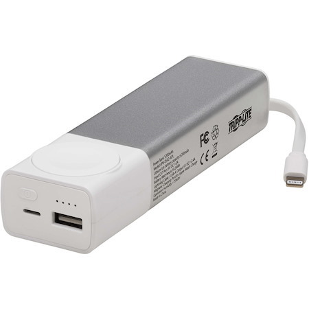Eaton Tripp Lite Series Portable Charger for Apple Watch - Lightning, Magnetic and USB-A Output, 5200mAh Power Bank, Lithium-Ion, MFi