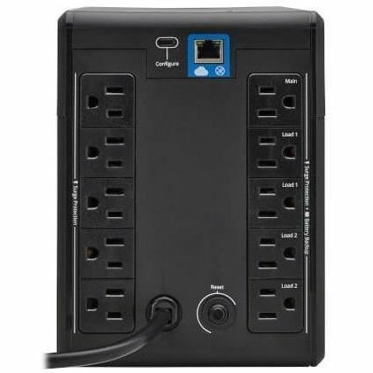 Eaton Tripp Lite Series 1000VA 600W 120V Line-Interactive Cloud-Connected UPS with Remote Monitoring - 10 NEMA 5-15R Outlets (5 Surge + 5 Surge and Battery Backup), LCD, 5-15P Plug, Tower