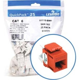 Leviton eXtreme 6+ Component-Rated Keystone Jack