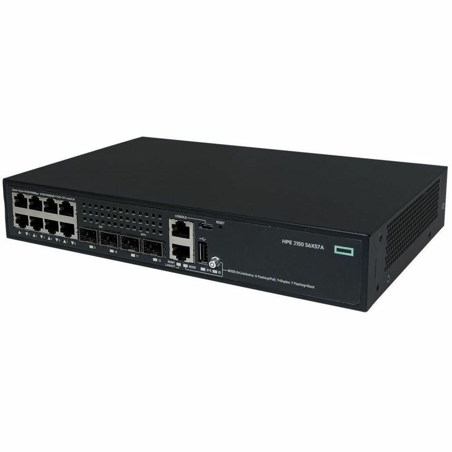 HPE CW 2150 8 Poorten Beheer mogelijk L3 switch - Gigabit Ethernet, 10Gigabit Ethernet - 10/100/1000Base-T, 10GBase-X, 1000Base-X