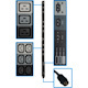 Tripp Lite by Eaton 12.6kW 208V 3-Phase Basic PDU - 45 Outlets (36 C13, 9 C19), Hubbell 50A CS8365C Input, 6 ft. Cord, 70 in. 0U