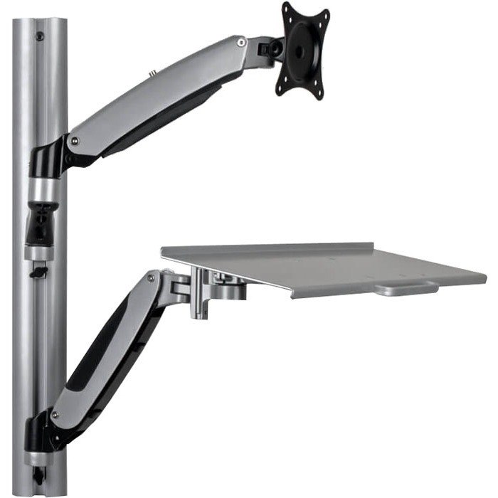 Eaton Tripp Lite Series Adjustable-Height Wall-Mount Sit-Stand Workstation, Single-Display