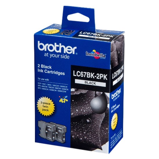 Brother Original Inkjet Ink Cartridge - Black - 2 / Pack