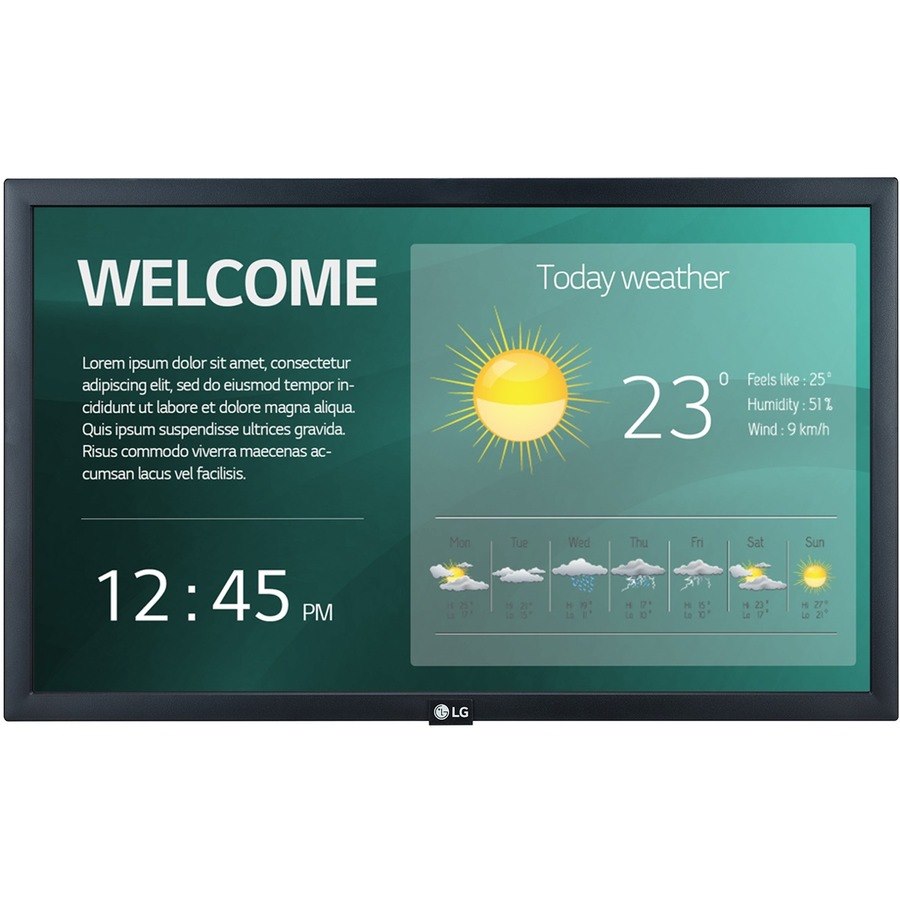 LG 22SM3G 21.5" 4K UHD LCD Digital Signage Display - 16 Hours/ 7 Days Operation