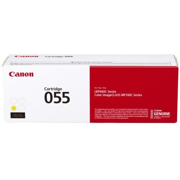 Canon 055 Original Laser Toner Cartridge - Yellow - 1 Pack