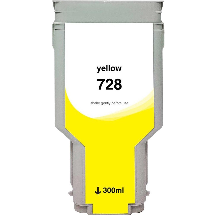 WF Non-OEM New Yellow Wide Format Ink Cartridge for HP 728 (F9K15A)