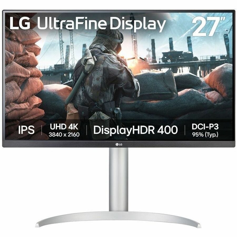 LG UltraFine 27UP650K-W 27" Class 4K UHD LCD Monitor - 16:9 - Black