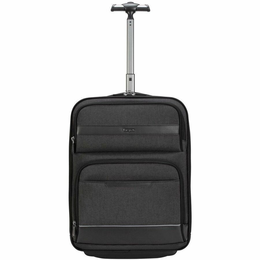 Targus CitySmart TBR038GL Travel/Luggage Case (Roller) for 30.5 cm (12") to 40.6 cm (16") Notebook, Travel Essential, Clothing, Toiletries, Tablet, Accessories - Black, Grey