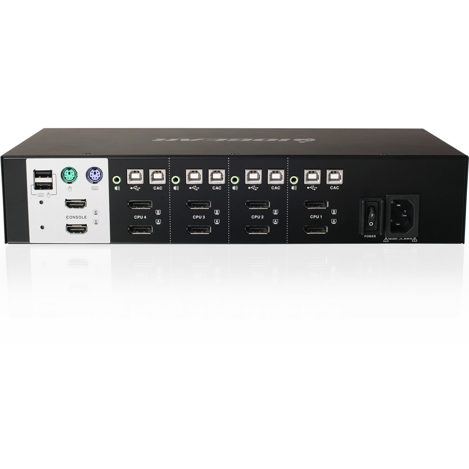 IOGEAR 4-Port Dual View DisplayPort Secure KVM Switch (TAA)