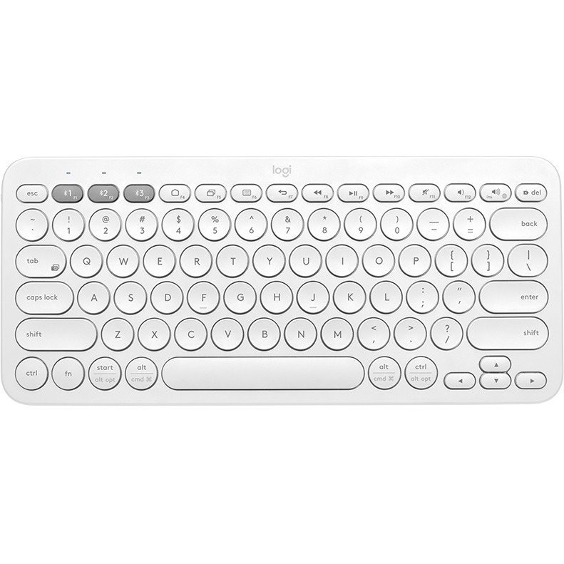 Logitech K380 Keyboard - Wireless Connectivity - Off White