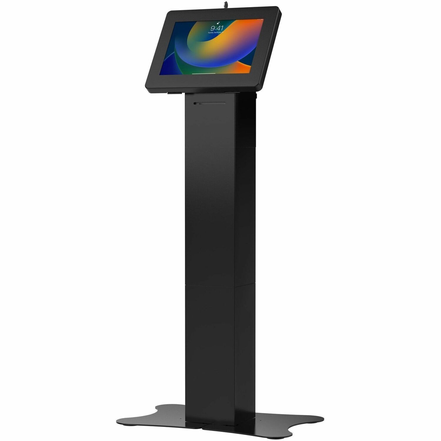 Cta Digital Premium Locking Floor Stand Kiosk With Enclosure And Storage
