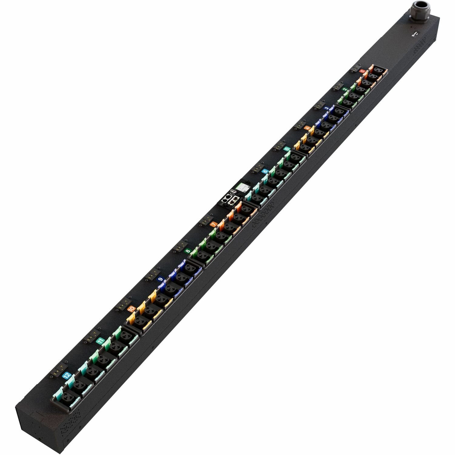 Vertiv PowerIT VP5U60A2 Geschaltete HD-Rack-PDU mit Überwachung auf Geräteebene, vertikal, 3-phasig, 36 C13/C19-Kombinationssteckdosen, 60/63 A, 240/415 V WYE, 0 HE