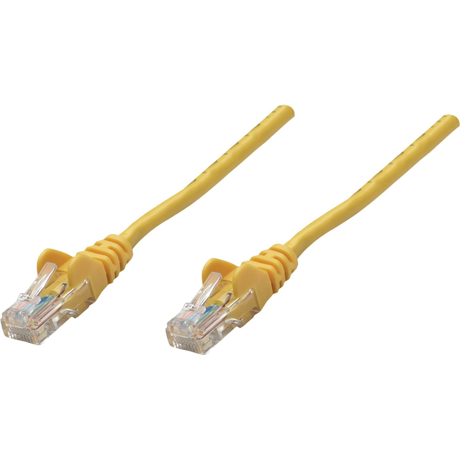 Intellinet Network Solutions Cat5e UTP Network Patch Cable, 7 ft (2.0 m), Yellow