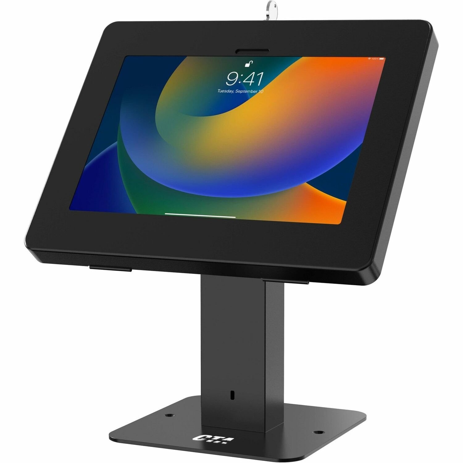 CTA Digital Desk Mount for Tablet, Display, Monitor, Holder, iPad (11th Generation) - Black - Landscape/Portrait