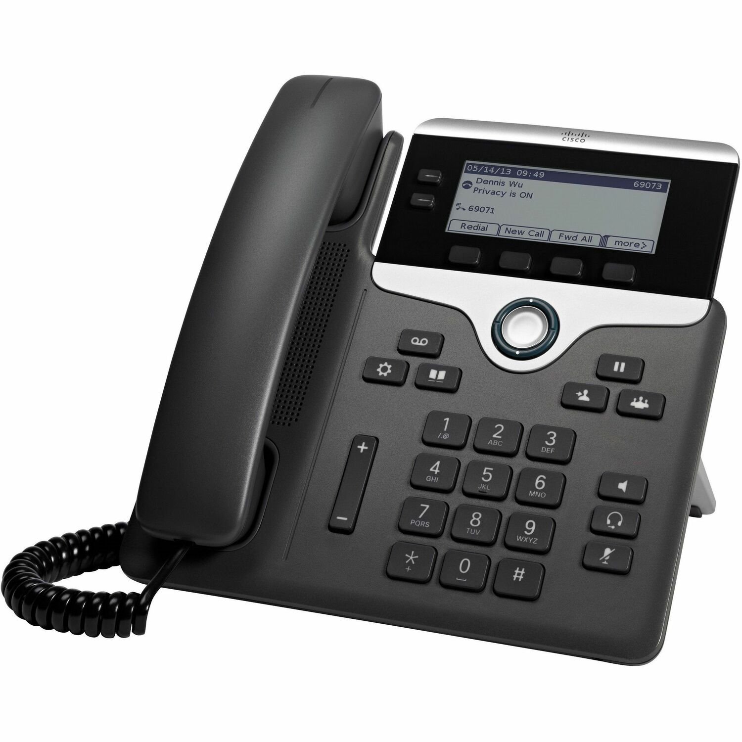 Cisco 7821 IP Phone - Corded - Corded - Wall Mountable, Desktop - Charcoal - TAA Compliant