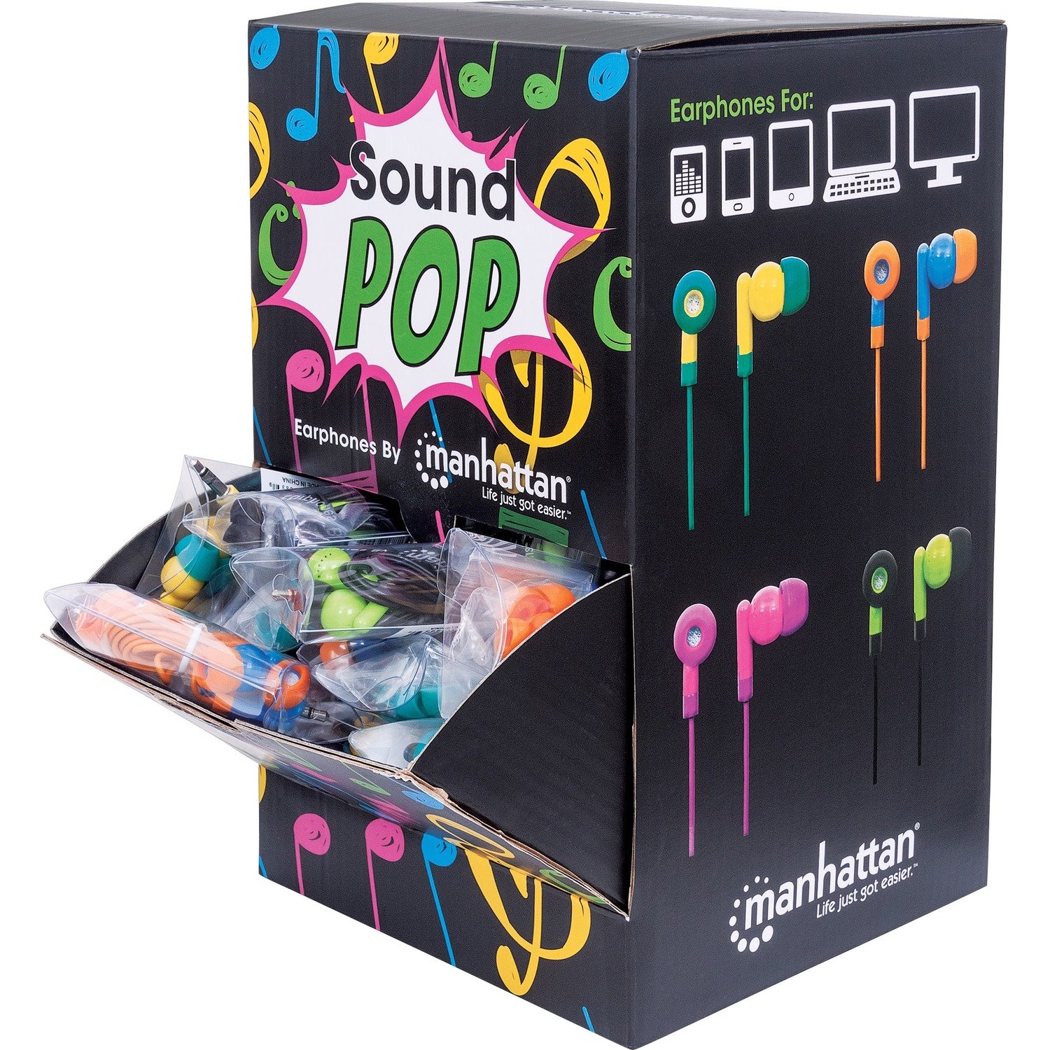 Manhattan SoundPOP Earphone Countertop Display/Dispenser