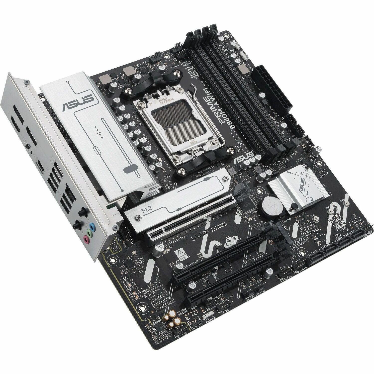 Asus Prime B840M-A WIFI-CSM Gaming Desktop Motherboard - AMD B840 Chipset - Socket AM5 - Micro ATX