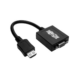 Eaton Tripp Lite Series HDMI to VGA with Audio Converter Cable Adapter for Ultrabook/Laptop/Desktop PC, (M/F), 6-in. (15.24 cm), TAA