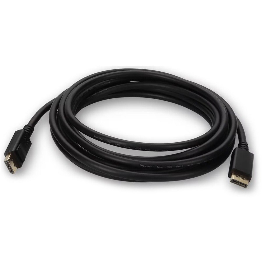 AddOn 15ft DisplayPort Male 1.4 to DisplayPort 1.4 Male Black Adapter Cable