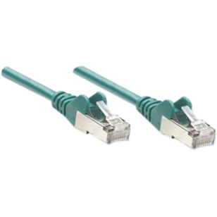 Intellinet Network Patch Cable, Cat6, 1.5m, Green, CCA, U/UTP, PVC, RJ45, Gold Plated Contacts, Snagless, Booted, Lifetime Warranty, Polybag