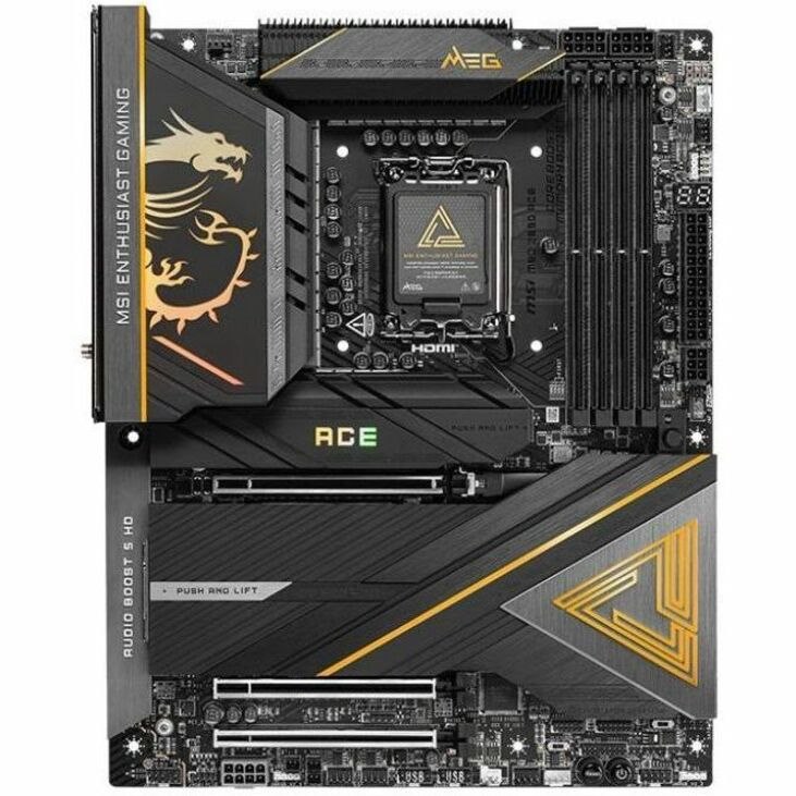 MSI MEG Z890 ACE ATX Motherboard LGA 1851 for Intel Core Ultra series 2 CPU with DDR5 RAM supports