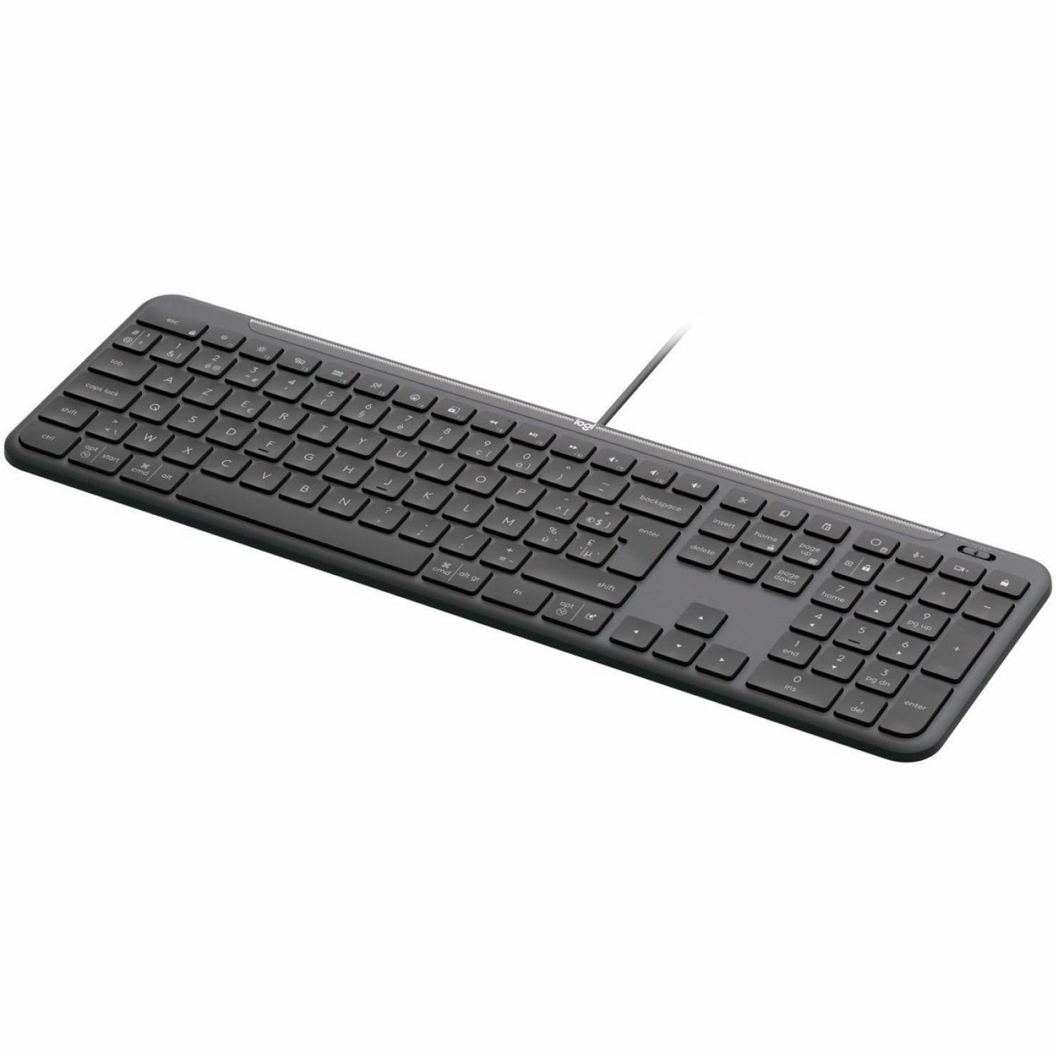 Logitech Signature Slim K620 Toetsenbord - Full-size - Kabel Verbinding - USB Type C Interface - Belgisch - AZERTY indeling - Grafiet