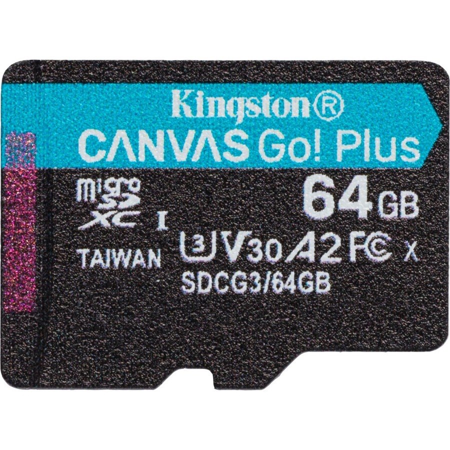 Kingston Canvas Go! Plus SDCG3 64 GB Class 10/UHS-I (U3) microSDXC