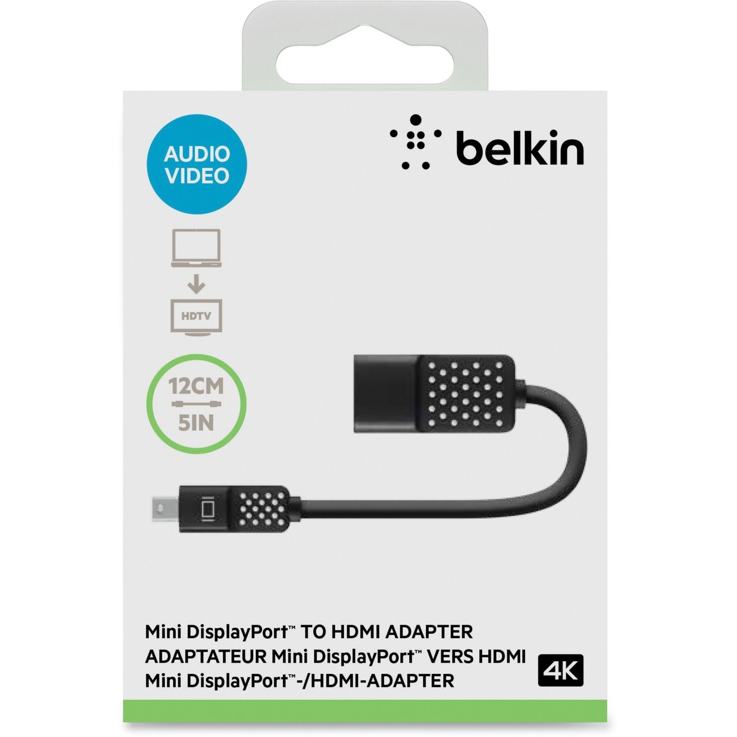 Belkin Mini DisplayPort to HDMI Adapter, 4K