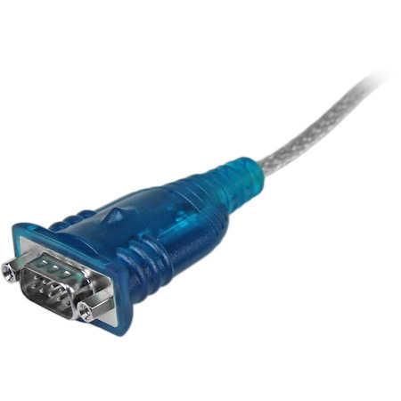 StarTech.com 17in (43cm) 1-Port USB to Serial Adapter Cable, USB-A to DB9 RS232, USB to RS232 Adapter, Prolific Chipset - M/M